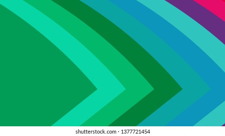 Blue and Green Arrow Background Illustration