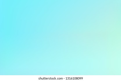 Blue green background. Delicate sky gradient. Light pastel blurred backdrop. Nature vector illustration for web design, banners, ads, covers, prints etc.