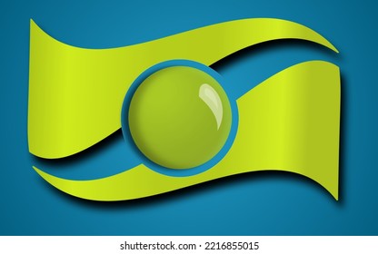 blue and green background vector, logo, card, abstract background