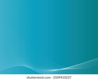 Azul em fundo verde com linha branca filme padrão de forma livre 4K contrast.eps