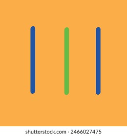 blue and green bars in front of the background