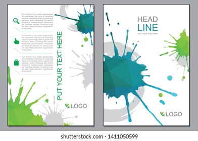 Blue and green blobs design