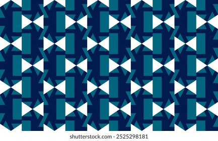 retângulo de bloco verde azul e triângulo grunge padrão plano de fundo sem emenda repita o padrão, design de imagem repleto para impressão de tecido ou papel de parede, imprimir, carta, arco branco