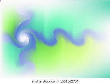 Blue green blur gradient mesh background with twirl effect abstract