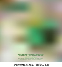 Blue, green, blurred abstract background. Vector EPS 10 illustration.