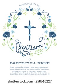 boy baptism invitations