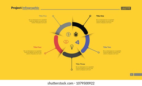 Blue and green business diagram slide template. Business data. Graph, diagram. Creative concept for infographic, presentation, report. Can be used for topics like strategy, negotiations, economics