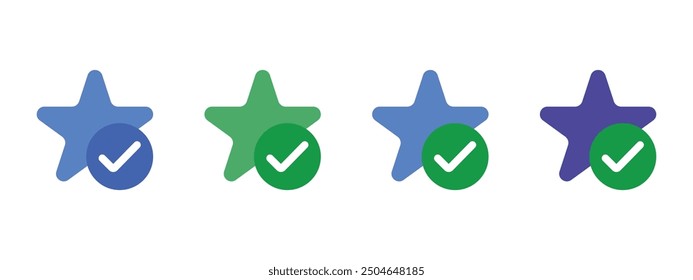  blue green checkmark icons, check mark icon, verified badge icon tick symbol vector approved check mark icon, approved icon, blue tick verified check mark icons