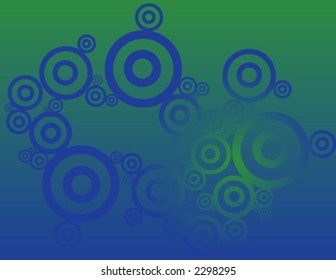 blue and green circles