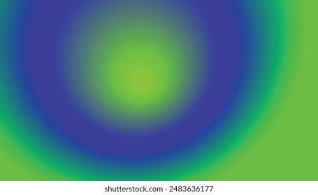 Blue, green color combination radial type gradient background design.