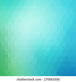 Blue and green colored geometric pattern background