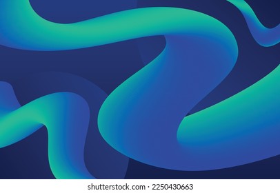 Blue   green combo color fluid shape background;