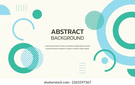 Blue and green cute color abstract geometric background vector illustration premium vector