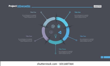 Four Aspects Circle Diagram Slide Template Stock Vector (Royalty Free ...