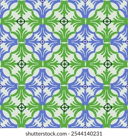 Patrón ikat digital azul y verde para crear hermosos diseños de telas y otros Elementos de la industria de la moda y el interior del hogar (envoltura, seda, bufanda, ropa, fondo, alfombras, cortinas) 
