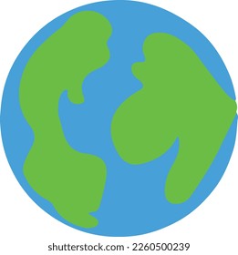 Blue and Green Earthlike Planet