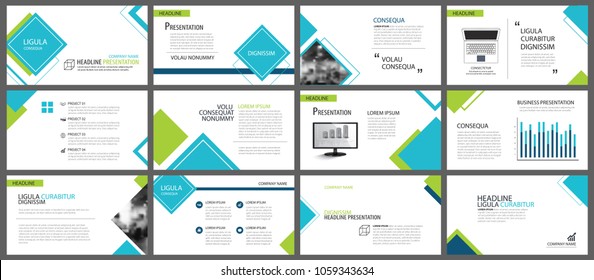 Blue and green element for slide infographic on background. Presentation template. Use for business annual report, flyer, corporate marketing, leaflet, advertising, brochure, modern style.