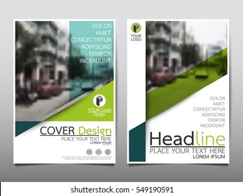 Blue and green flyer cover business brochure vector design, Leaflet advertising abstract background, Modern poster magazine layout template, Annual report for presentation.