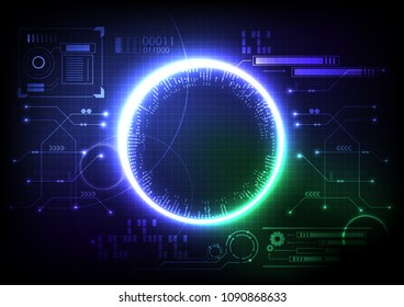Blue Green Game Technology Background