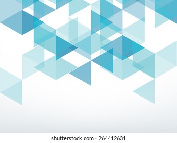 blue and green geometric abstract background with space 