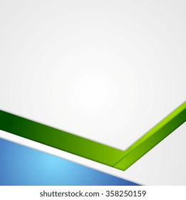 Fondo abstracto geométrico azul y verde. Diseño de rayas tecnológicas mínimas para vectores