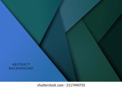 Blue and green geometric background. Vector illustration.