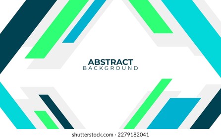 Vector de fondo geométrico azul y verde