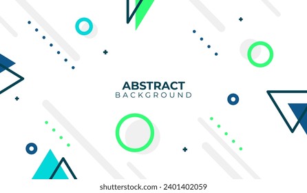 Vector de fondo geométrico azul y verde