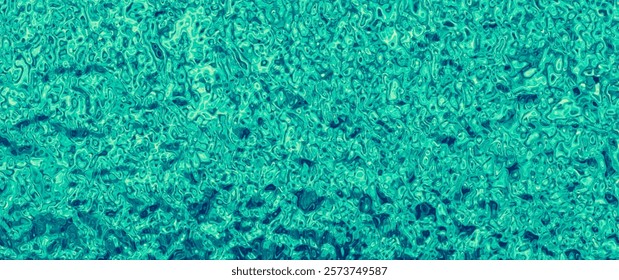 Blue green glass texture vector background for flyer, cards, poster, cover design. Christmas illustration. Blue green glass textured backdrop for design. Grunge stained glass window.