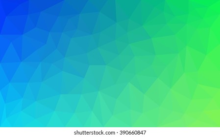 Blue Green Gradient abstract geometric triangular polygon style illustration graphic background