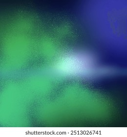 Blue green gradient background abstract background pattern, walls and floor reflect neon lights, dark tones and feel speed of digital technology connected blue-green background. Future technology.