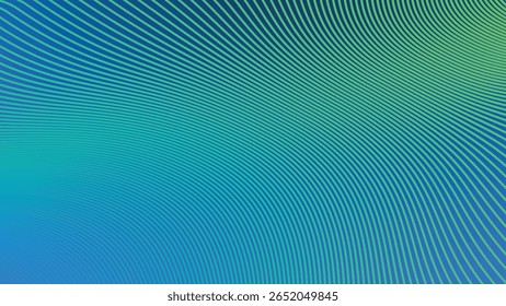 Blue Green Gradient Background with Striped Line Pattern for Fresh, Modern, and Dynamic Visual Design