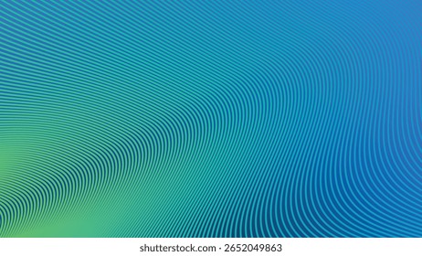 Blue Green Gradient Background with Striped Line Pattern for Fresh, Modern, and Dynamic Visual Design