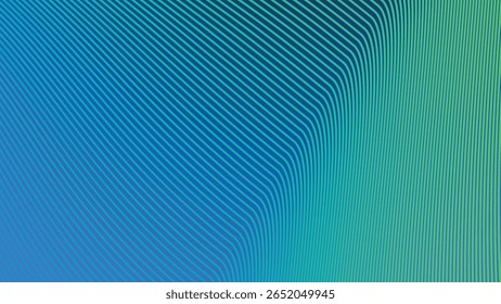 Blue Green Gradient Background with Striped Line Pattern for Fresh, Modern, and Dynamic Visual Design