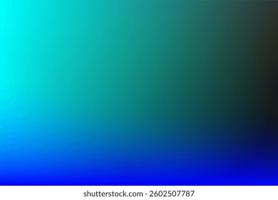 Blue to Green Gradient Background with Subtle Dark Corners