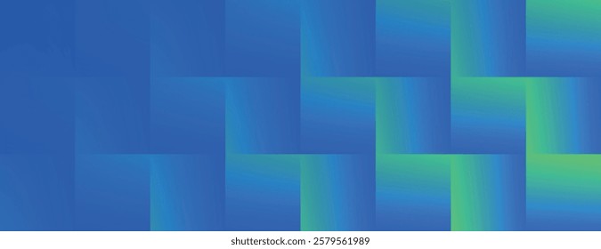 A blue and green gradient background with a woven texture. The background features a smooth transition between blue and green hues. Geometric gradient background vector. Blue background.