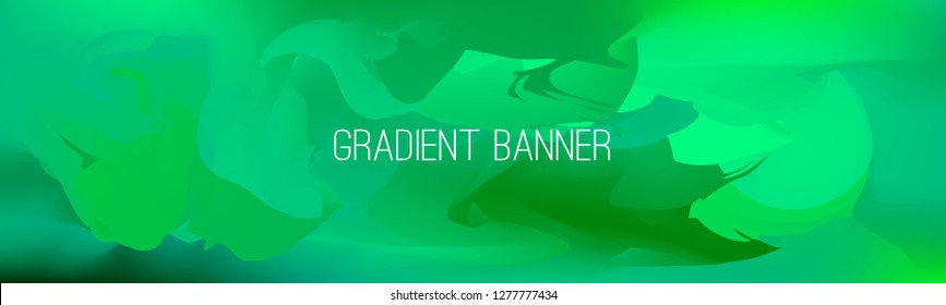 Blue and green gradient banner. Stylish presentation template. You can use it also as flyer, brochure, corporate report, marketing, annual report, banner or as simple banner for social networks.