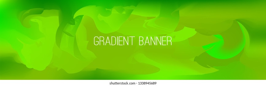 Blue and green gradient banner. Stylish presentation template. You can use it also as flyer, brochure, corporate report, marketing, annual report, banner or as simple banner for social networks.
