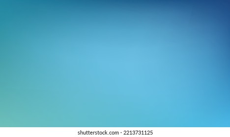 Blue And Green Gradient Blur Background. Vector Light Turquoise Color. Abstract Teal Illustration Design For Ocean And Aqua Concept. EPS 10.