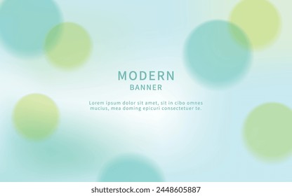 Fondo azul y verde degradado desenfocado. 