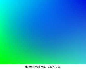 Blue and green gradient color background. Foil rainbow texture. It can use as wallpaper and web design with a soft gradient. . Creative neon template for banner. Image.