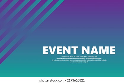 Blue and green gradient colored abstract vector background. Background for event, art performance, seminar, conference, and meeting.