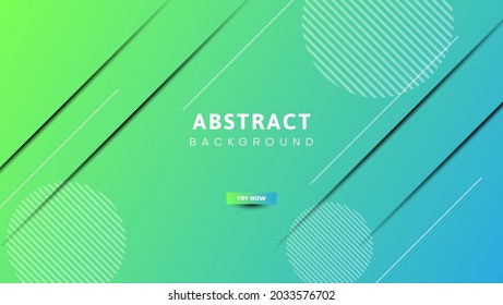 geometrischer Hintergrund mit blauem grünem Farbverlauf-Design