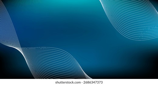 Fondo abstracto de malla degradada azul y verde con líneas mezcladas agradable para el Fondo de pantalla o el Anuncio

