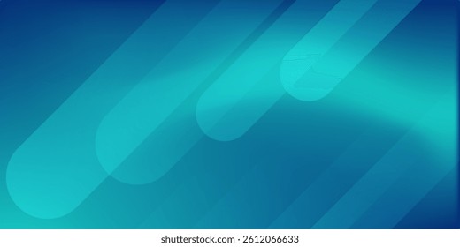 Blue green gradient studio room, abstract background pattern, walls and floor reflect neon lights luxurious shine, dark tones and feel speed of digital technology connected. Future technology.