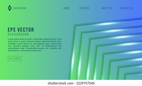 Blue Green Gradient Web Design Abstract Background EPS 10 Vector For Website  Landing Page  Home Page  Web Page