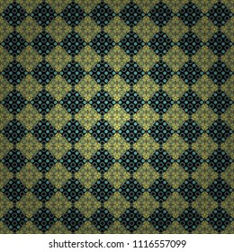 Blue, green and gray raster polygonal illustration, which consist of rectangles. Rectangular pattern for your business design. Geometric background in Origami style with gradient.
