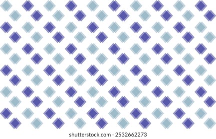 Blue green gray Square block arrange in diagonal line strip seamless Pattern design for fabric printing, vintage patter