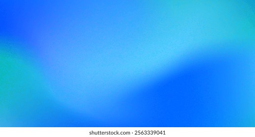 Blue and green gritty, grainy vector gradient background