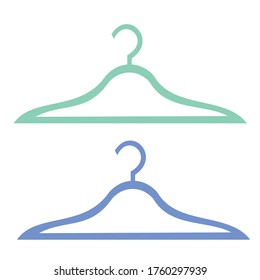 vector de suspensión azul y verde
